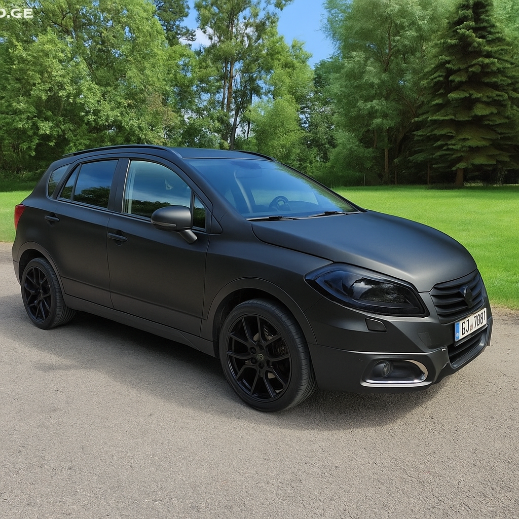 Car photo enhanced with AI customization